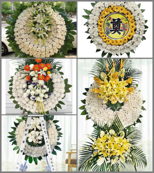 湖北黄冈市黄梅县新开镇下港李村花圈速递
